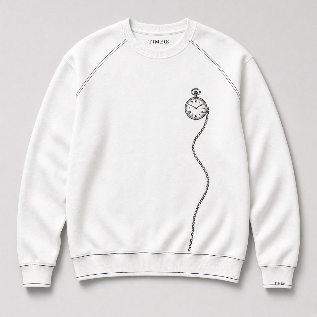TIMEŒ Pocket Chain Crewneck